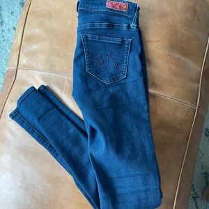 women’s skinny blue jeans AG